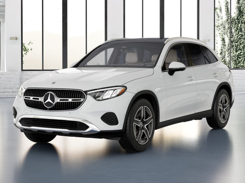 2027 GLC 300 4MATIC SUV, Polar White, from our inventory (stock VU152802). Optional equipment shown.